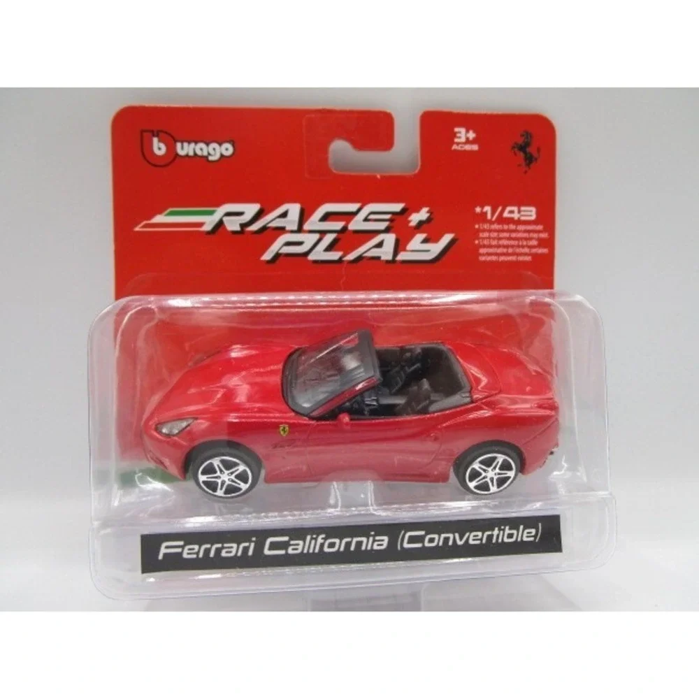 Burago 1/43 Race & Play Ferrari California Convertible Die Cast Car